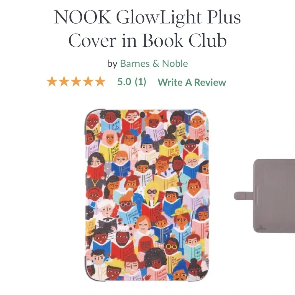 NEW NOOK GlowLight Plus Cover in Book Club